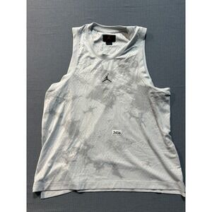 Jordan Brand Mesh Tank Top Mens Sz XXL  Grey Tie Dye